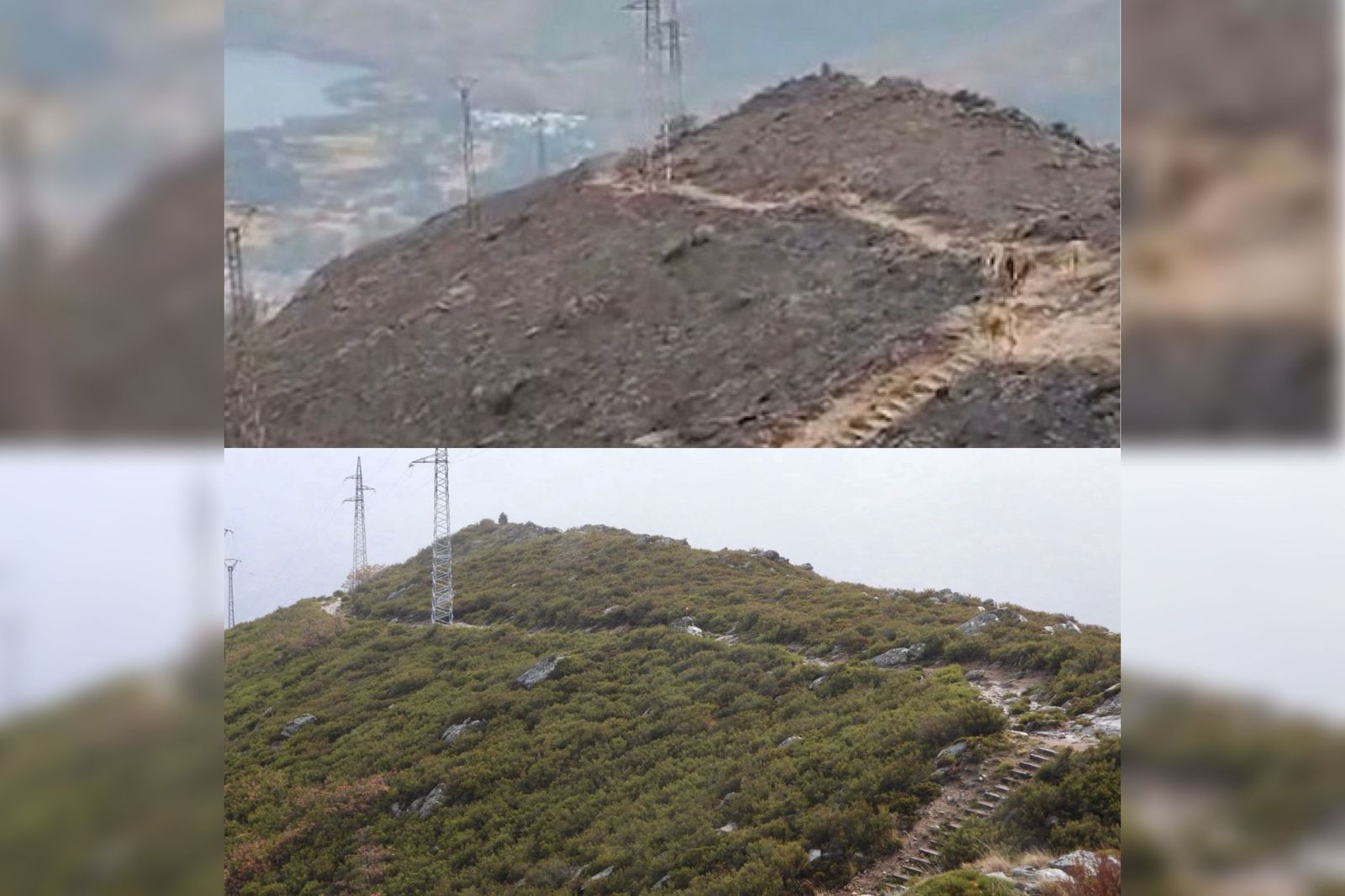 El antes y el después del Pico del Fraile