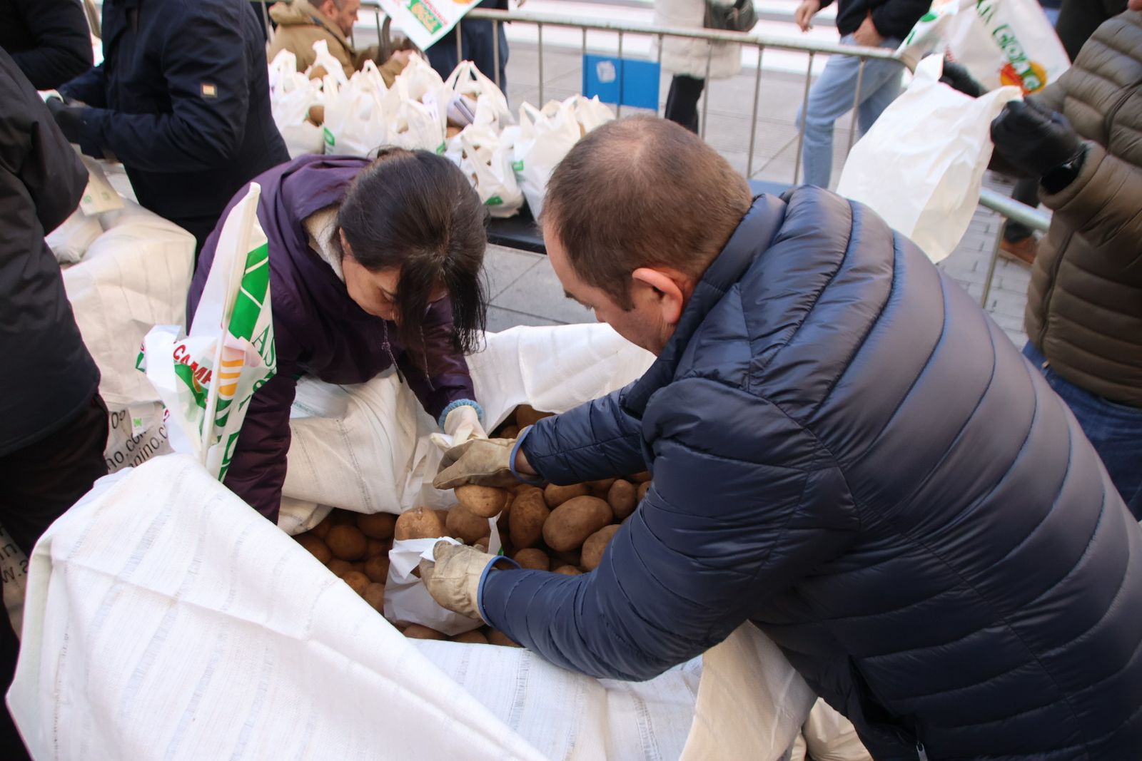 Reparto de 4.000 kg de patatas