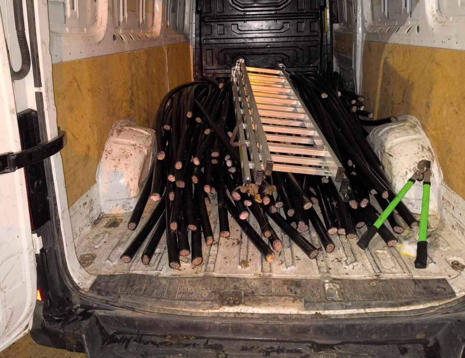 Material de cobre incautado