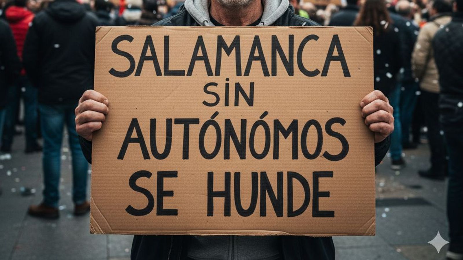 Manifestación en Salamanca por los autónomos