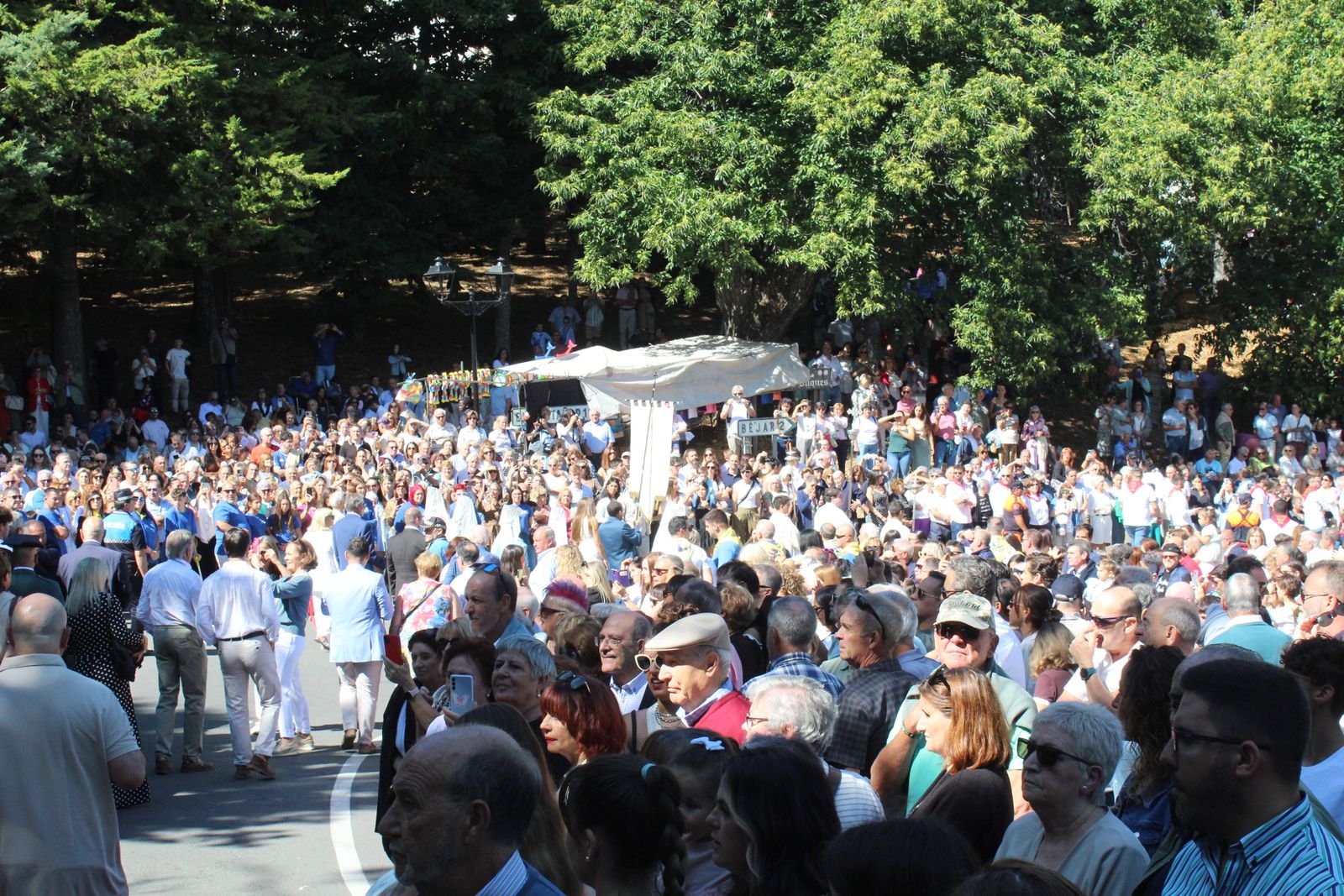 Béjar, misa y procesión en el santuario de Nuestra Señora del Castañar