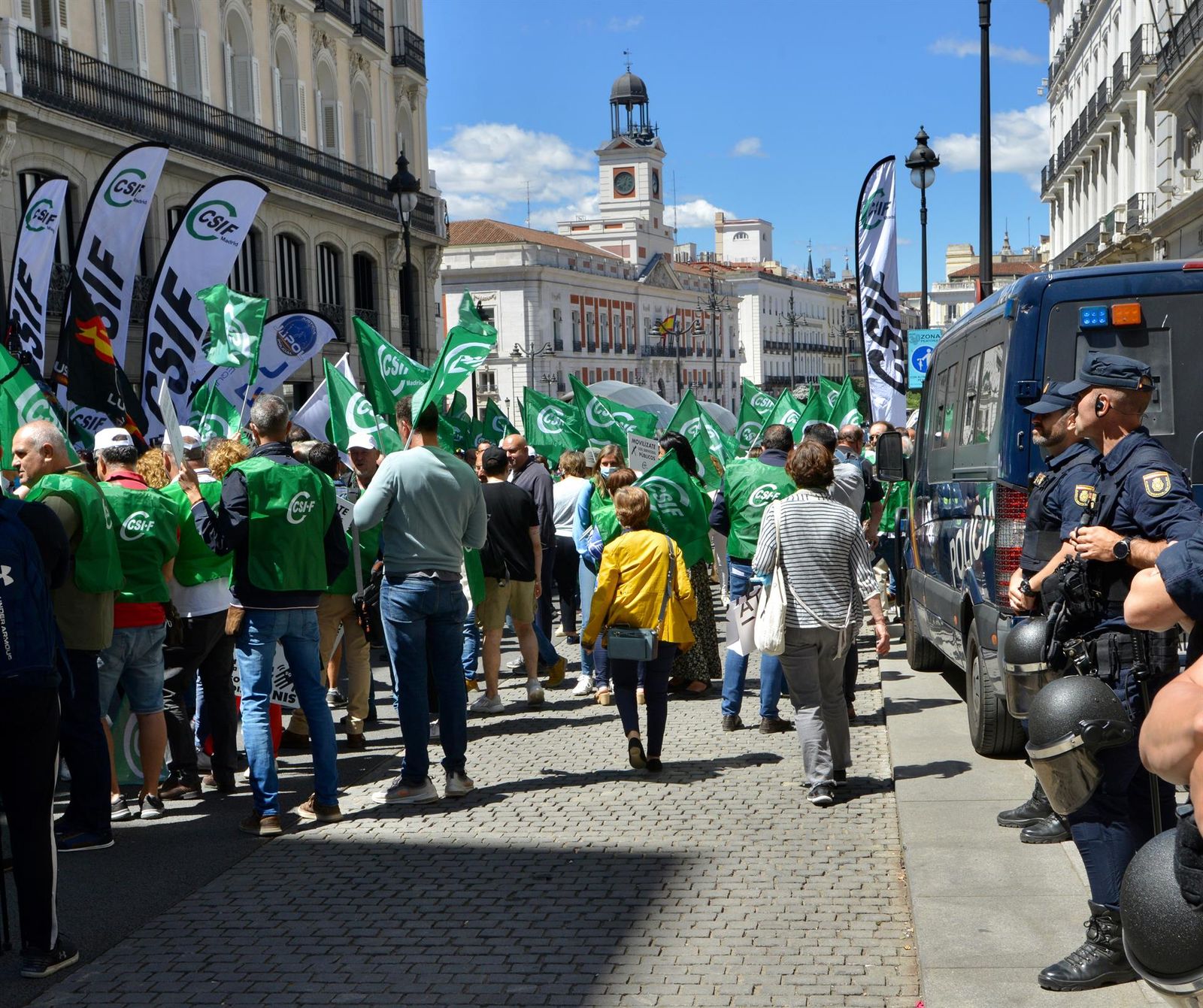 Foto de las movilizaciones de CSIF en toda España ante el "déficit" de docentes. Archivo.