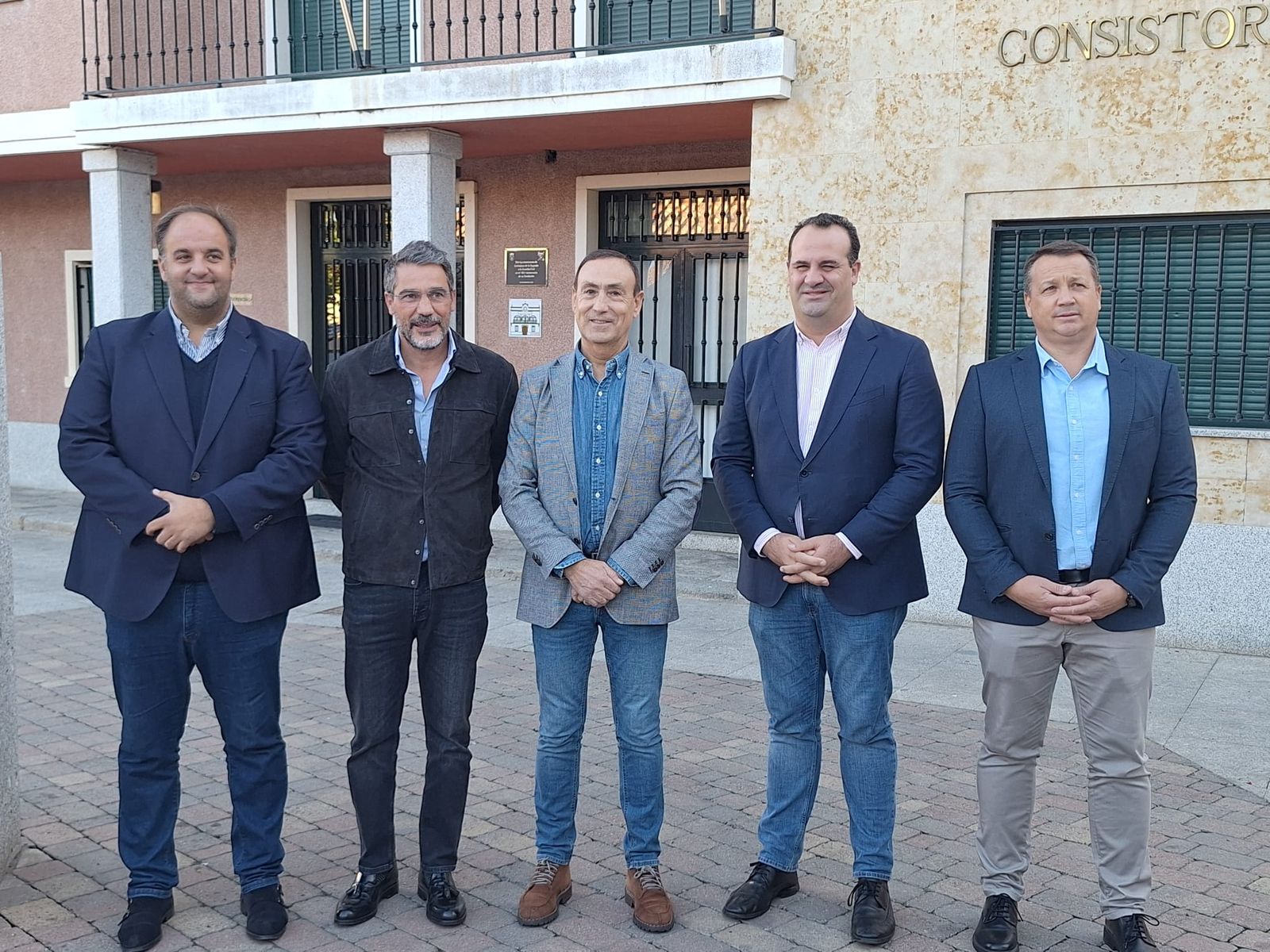 Roberto Martín, Angel Peralvo, Pedro Samuel Martín, David Mingo y Agustín Rodríguez