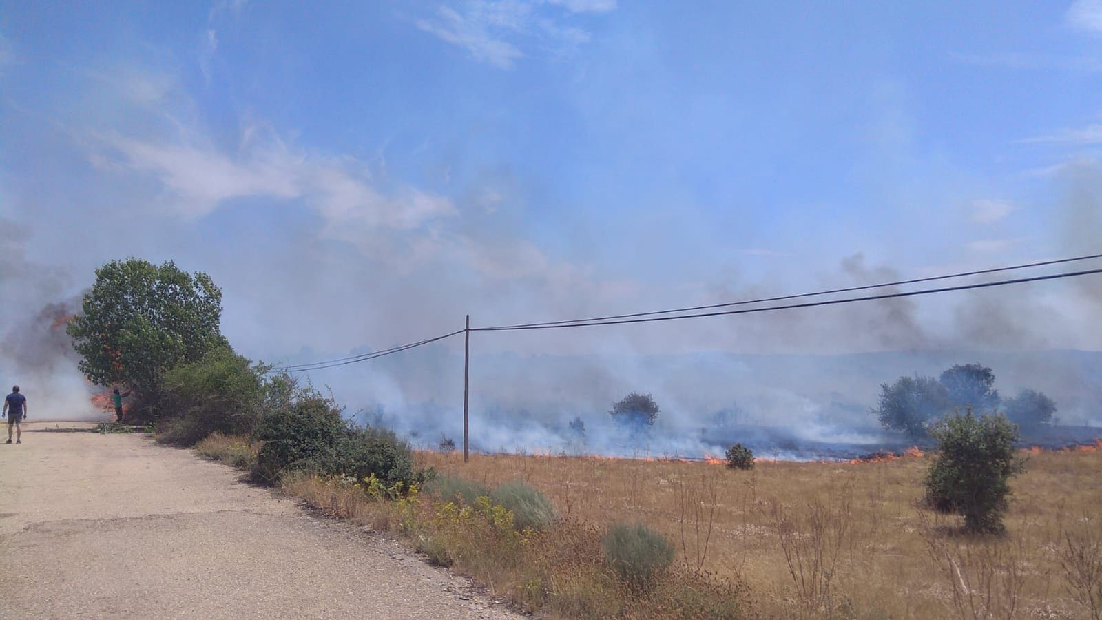 Incendio en Rionegro del Puente