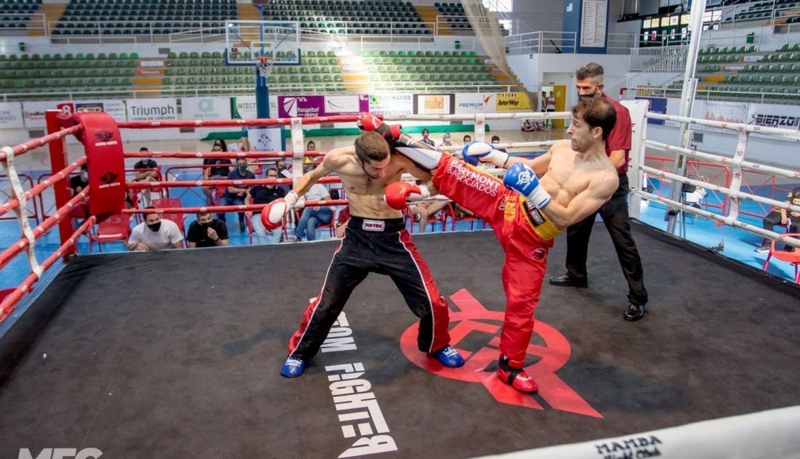 Manuel García Sánchez, en un combate anterior.