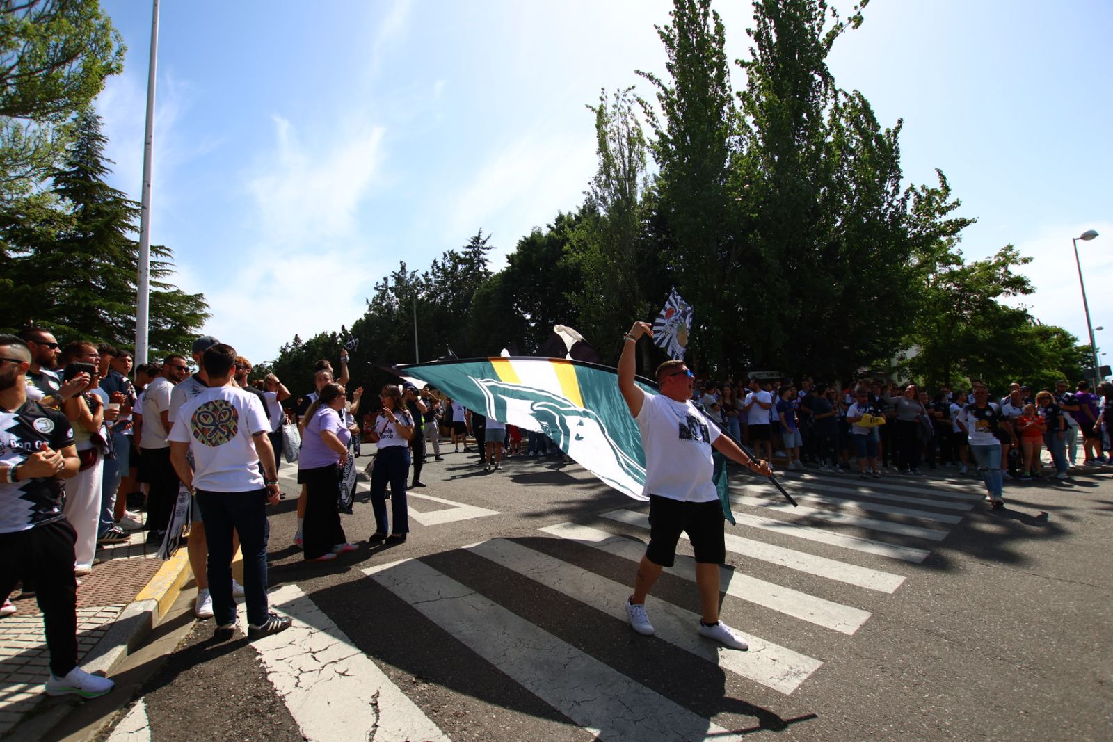 Recibimiento al Autobús de Unionistas