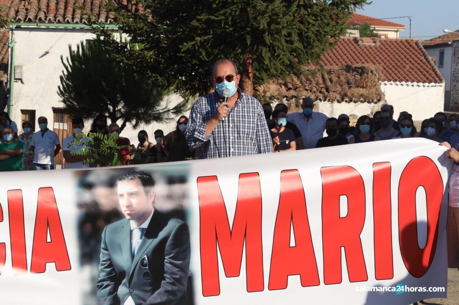 Imagen de la movilización llevada a cabo en el mes de julio del 2020 en Vecinos para pedir justicia por Mario Casal | Salamanca 24 Horas