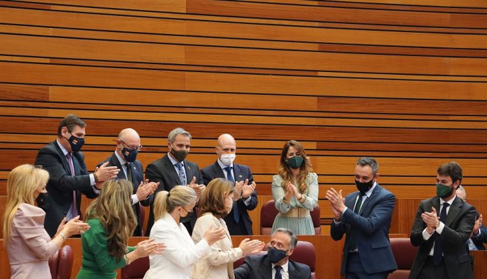 Carlos Pollán tras ser nombrado presidente de las Cortes de Castilla y León. ICAL