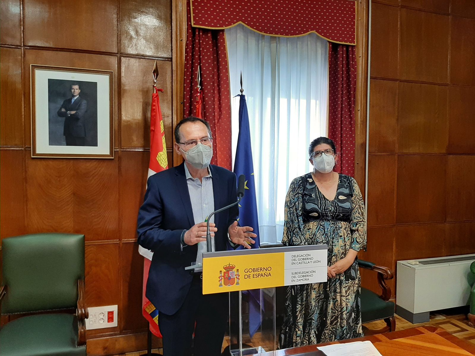 Ángel Blanco durante una rueda de prensa