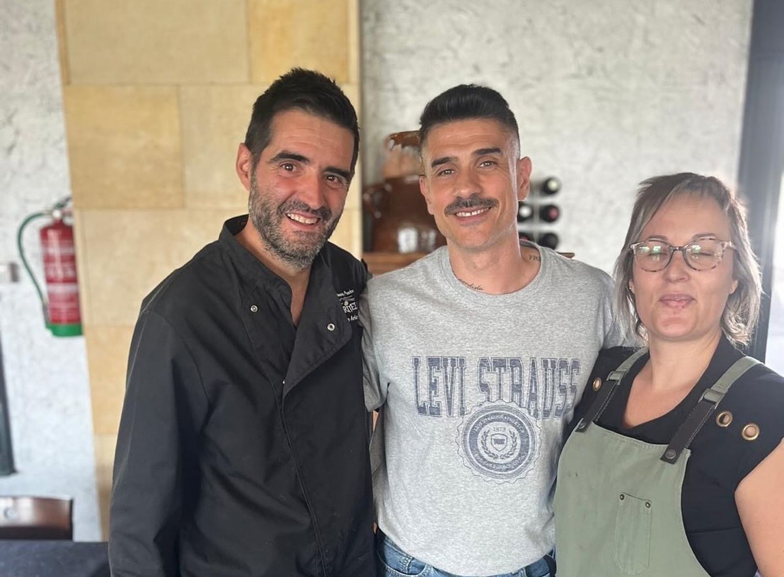 Álvaro Benito en el restaurante Padornelo