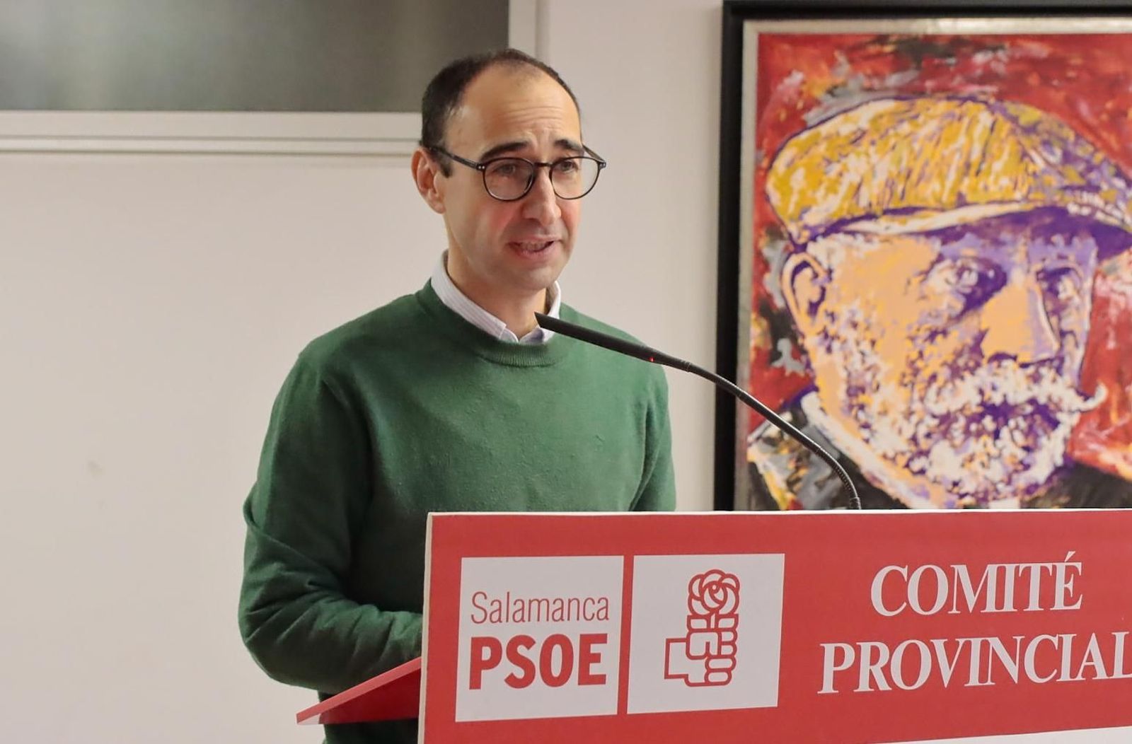 David Serrada se presentará a la reelección como secretario provincial del PSOE de Salamanca el próximo 26 de abril. Foto: Comité provincial