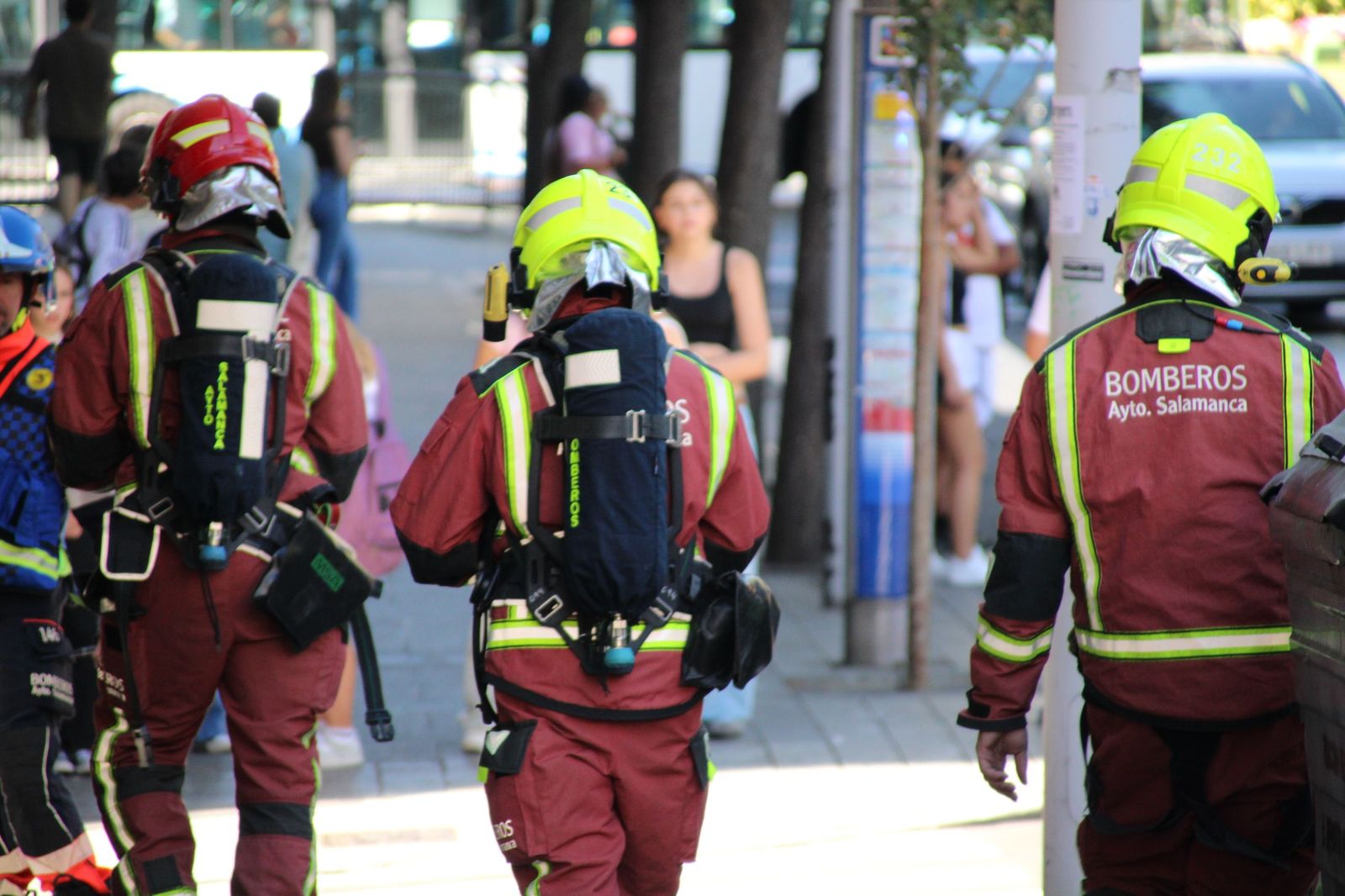Despligue de los bomberos por una mala combustión en una caldera en Salamanca