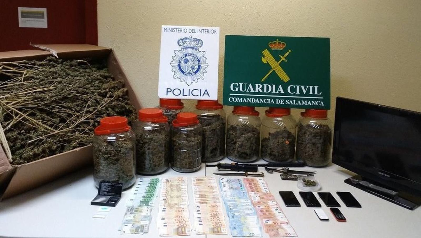 La última redada antidroga desarticula varios puntos de tráfico de cocaína y marihuana