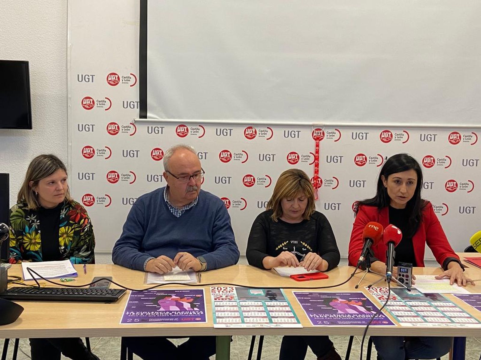 Presentación de los actos conjuntos de CCOO y UGT para el 25N