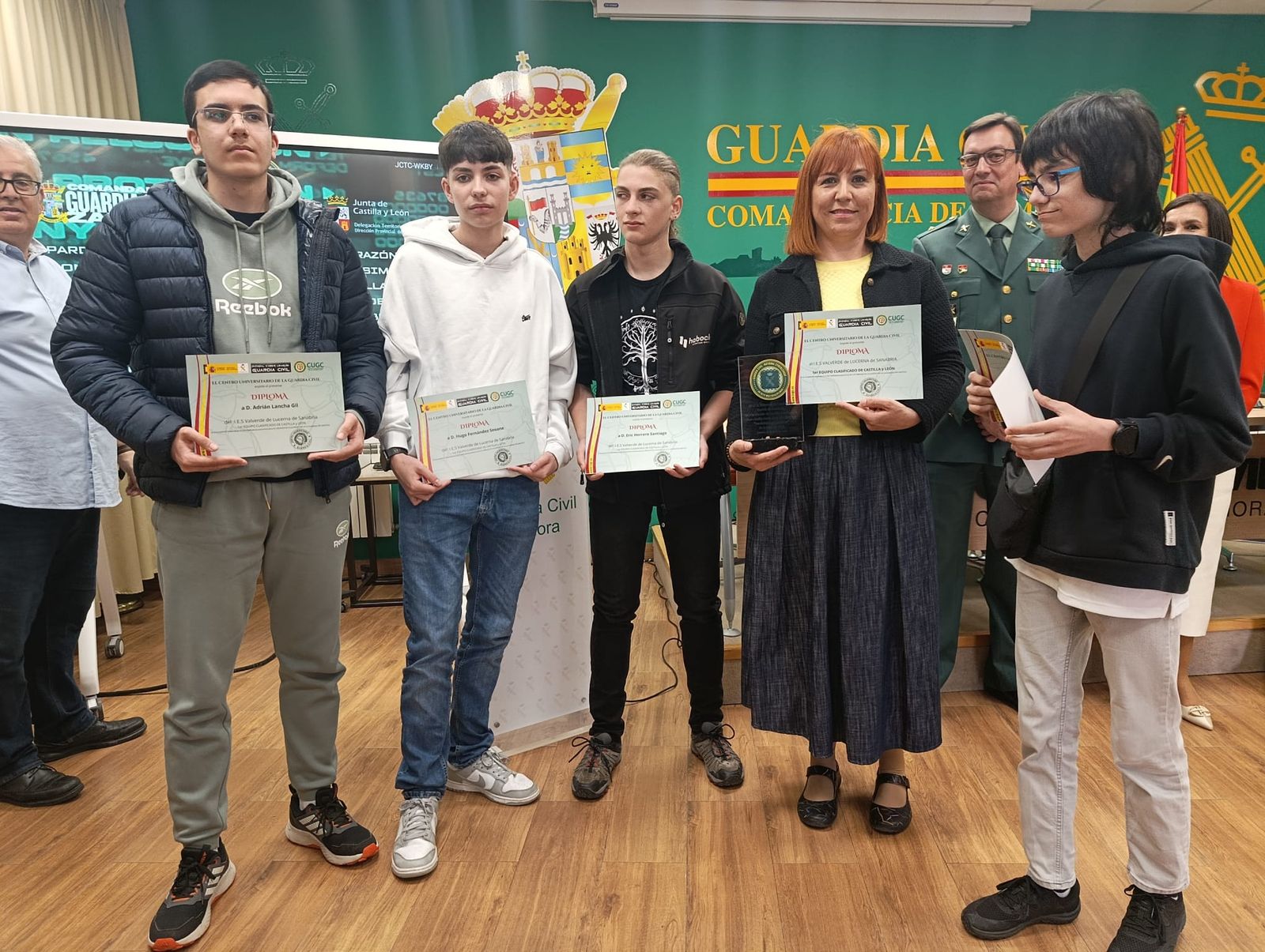 GALERÍA | Entrega de diplomas a los clasificados de Zamora en la Ciberliga de la Guardia Civil