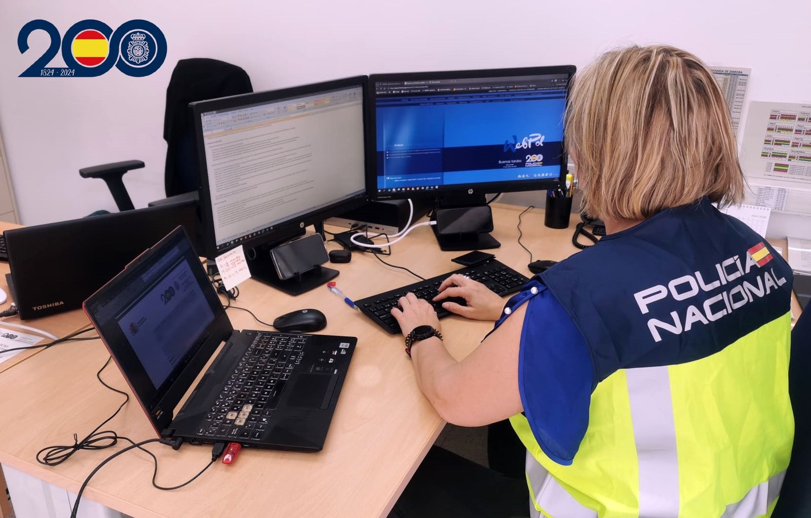 Policía Nacional. Ciberdelitos. Ordenador