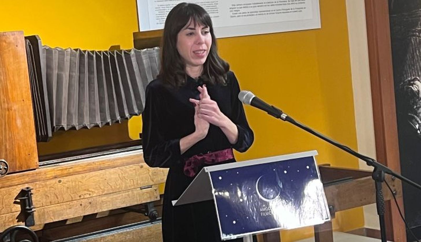 Laura Bueno, presidenta de la Asociación de Amigos de la Filmoteca, Laura Bueno, presidenta de la Asociación de Amigos de la Filmoteca,