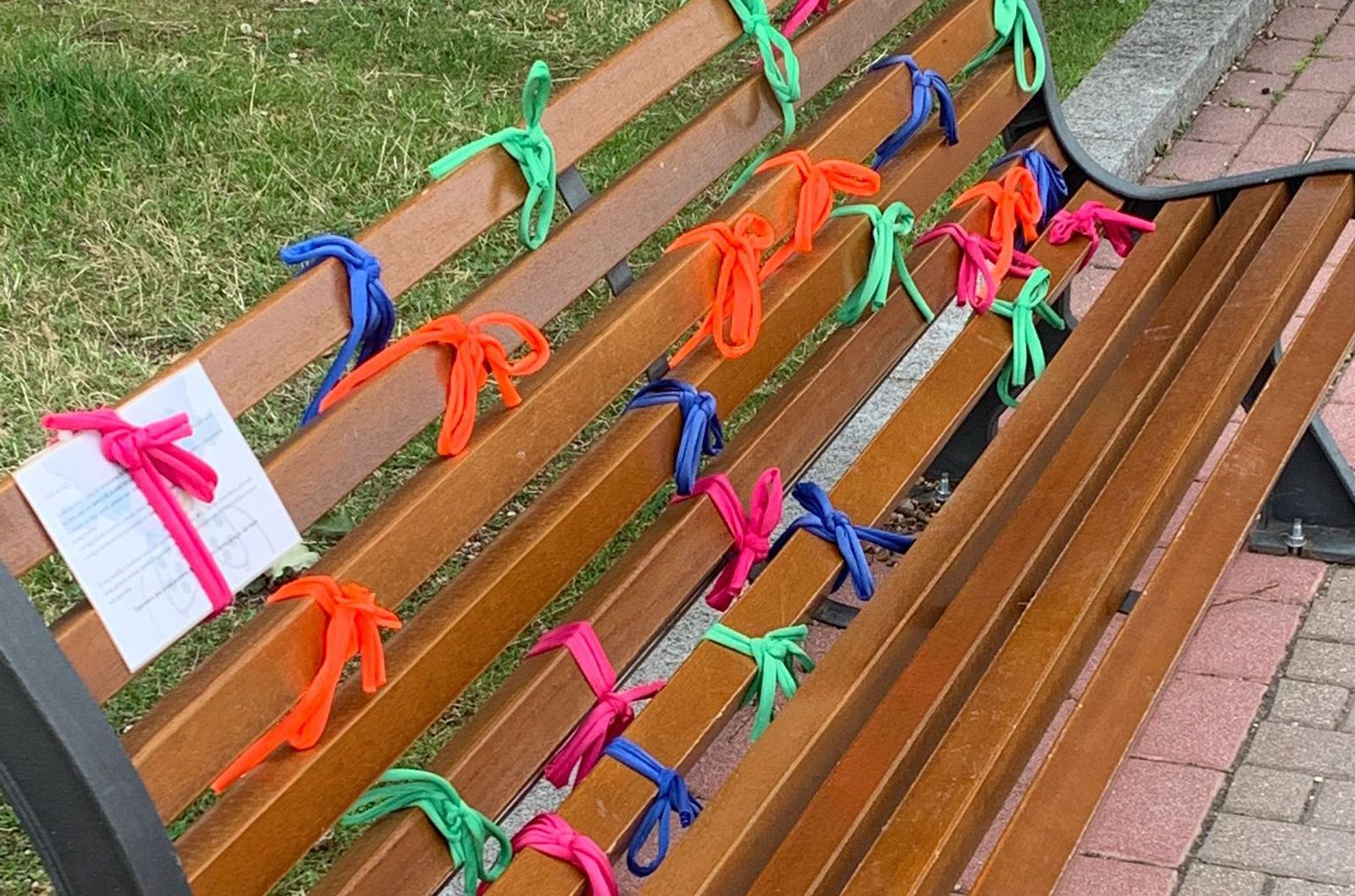 Imagen del 'Banco de la Amistad' situado en el barrio de Huerta Otea