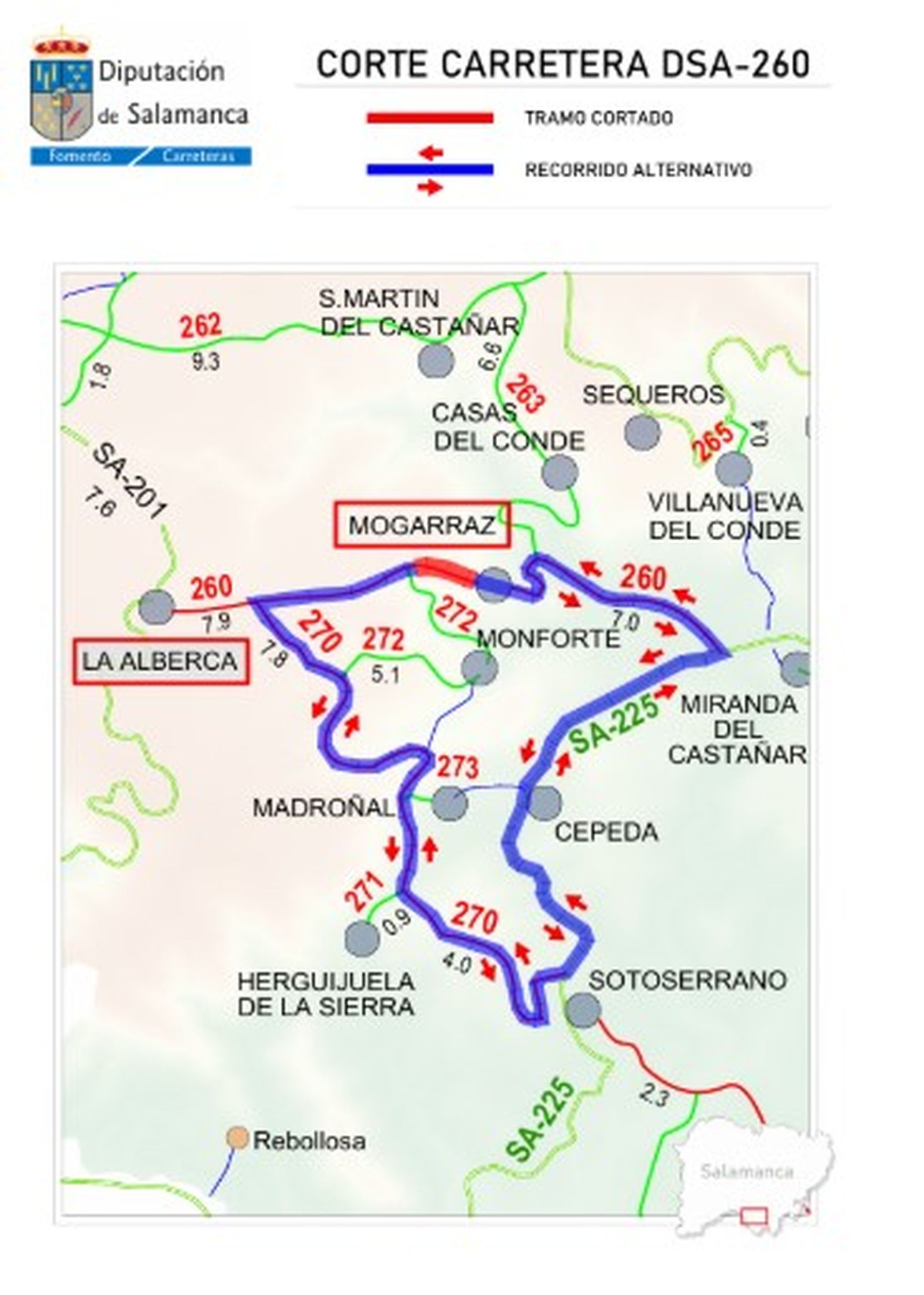 Corte Carretera DSA-260