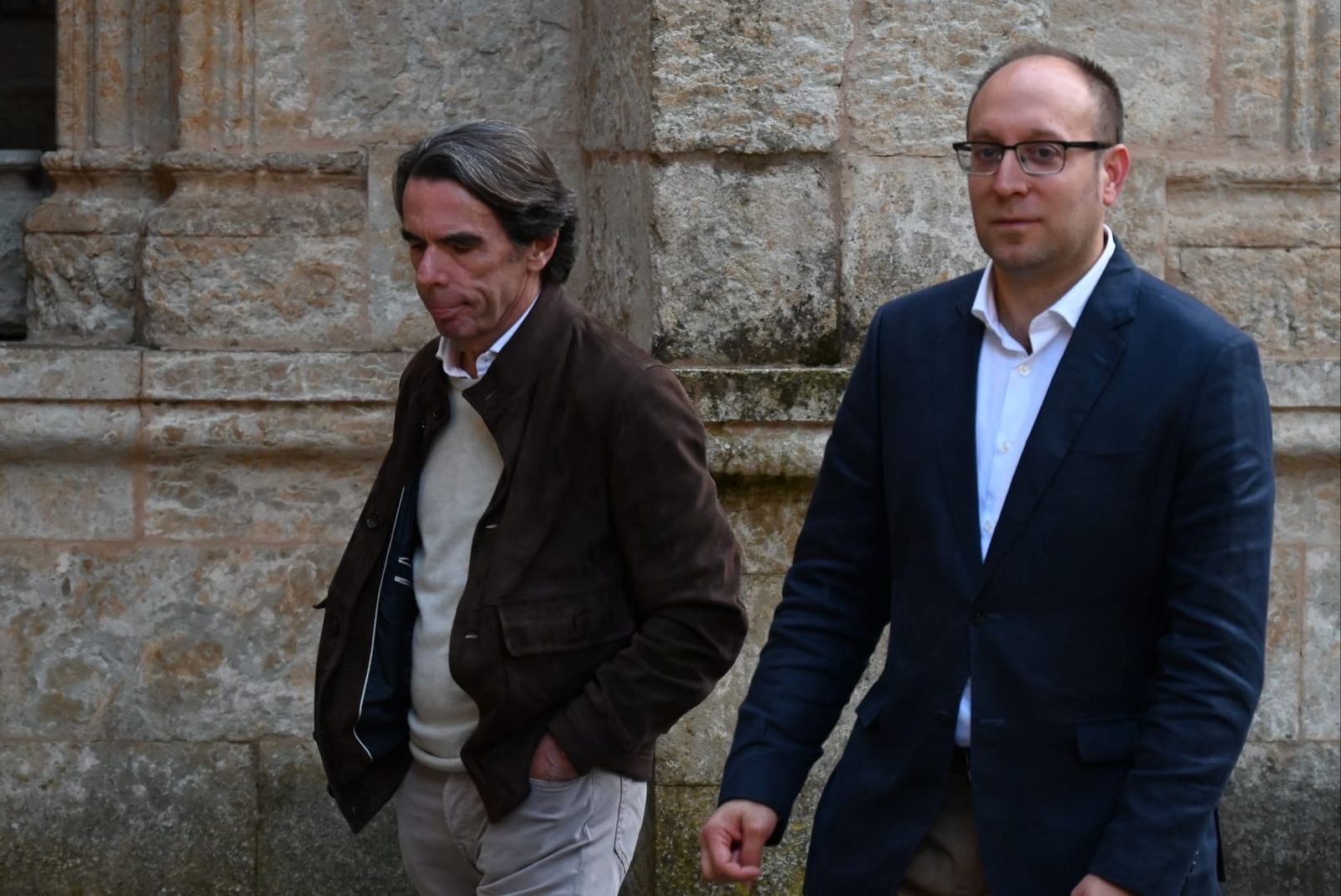 Aznar visita la Catedral, la muralla y el casco histórico de Ciudad Rodrigo