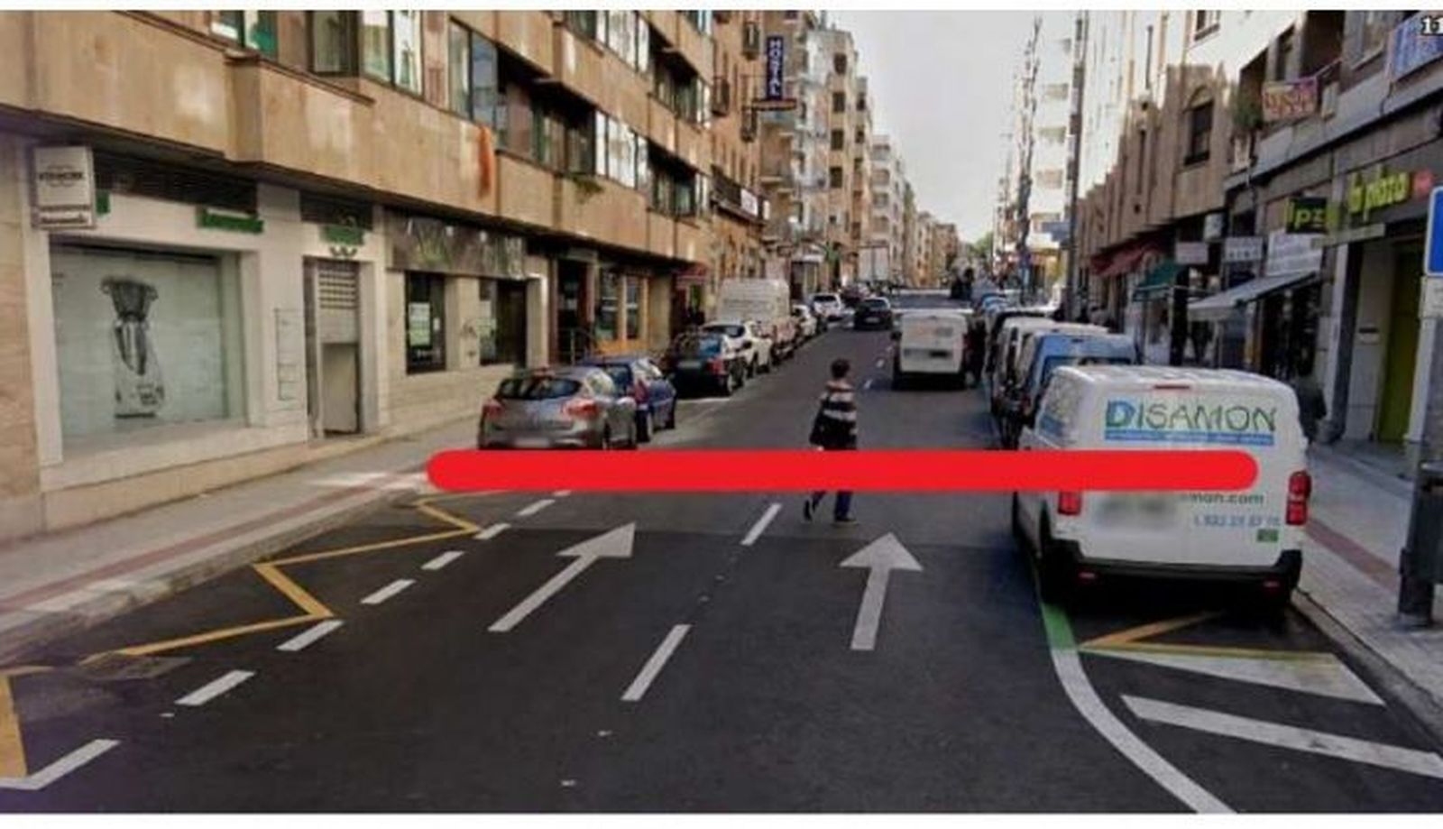 Lugar donde se creará el nuevo paso de cebra | Foto: Ayuntamiento de Salamanca