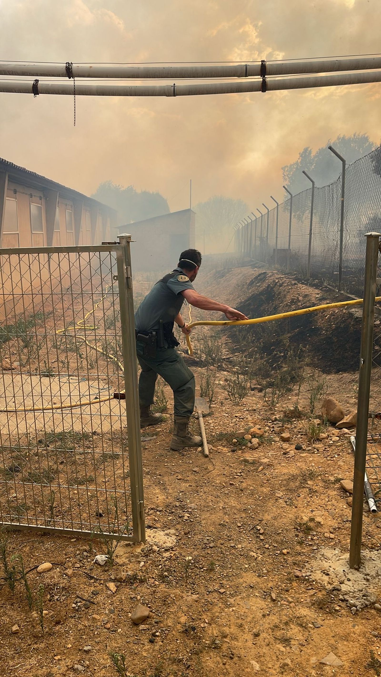 Las desoladoras imágenes del incendio que ha afectado a Molezuelas de la Carballeda, Uña de Quintana y Cubo de Benavente
