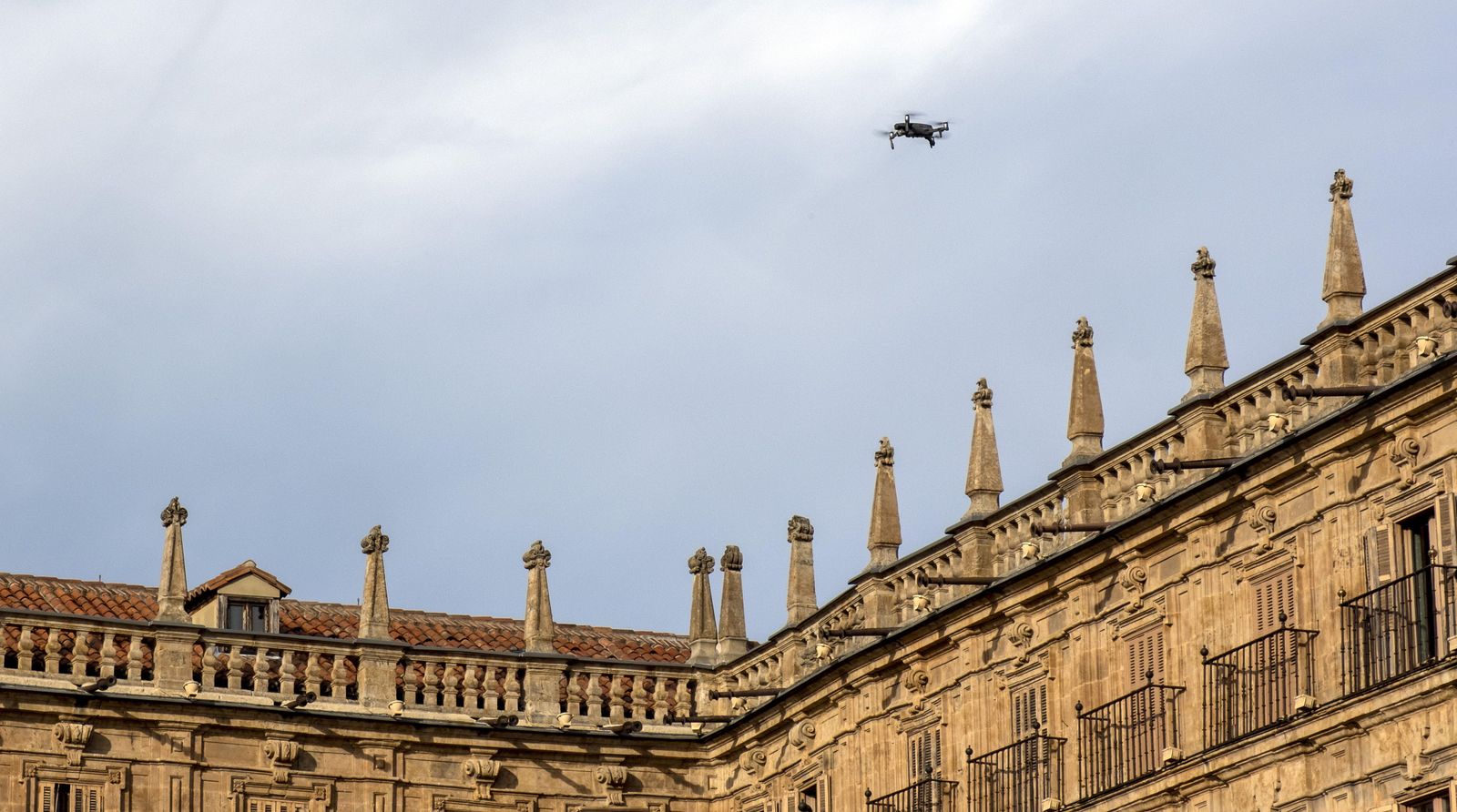 Vuelo de dron en la Plaza Mayor
