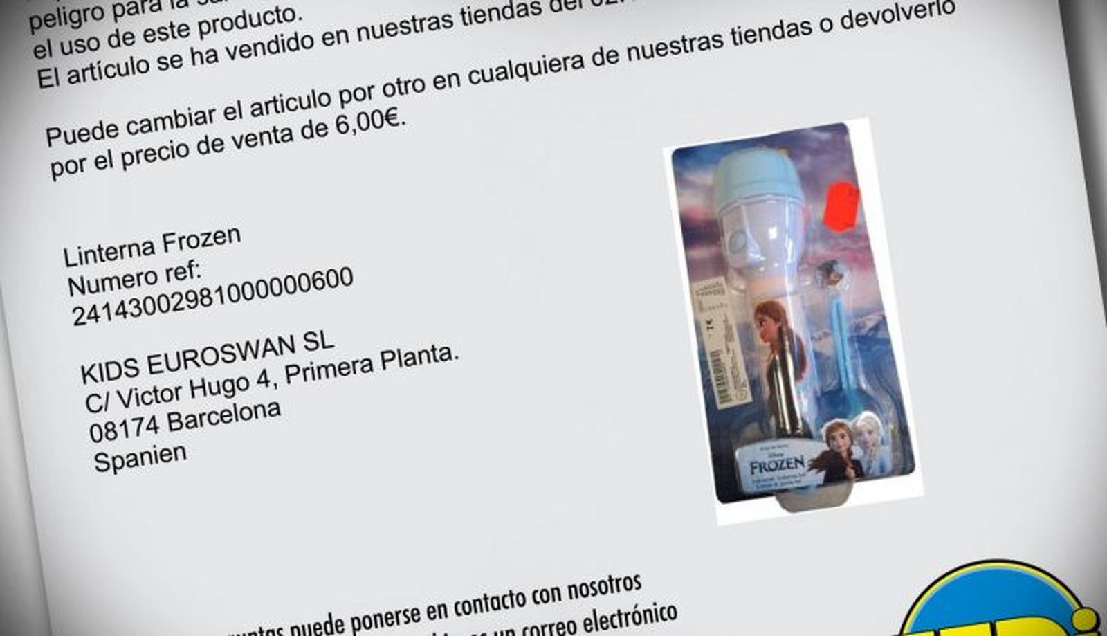 Imagen del procuto en cuestión