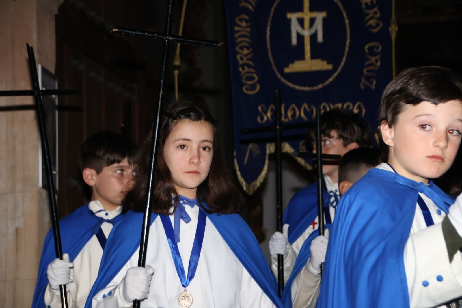 El Cristo de los Doctrinos y la Virgen de la Amargura saludan a sus fieles en Salamanca