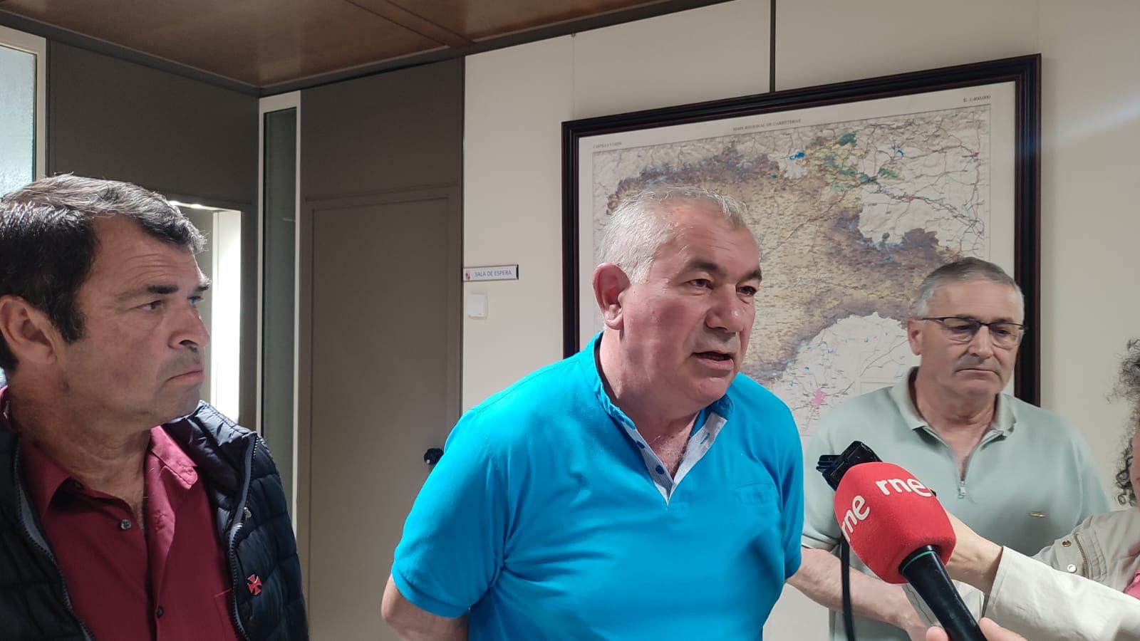 Los representantes de las OPAS tras el Consejo Agrario