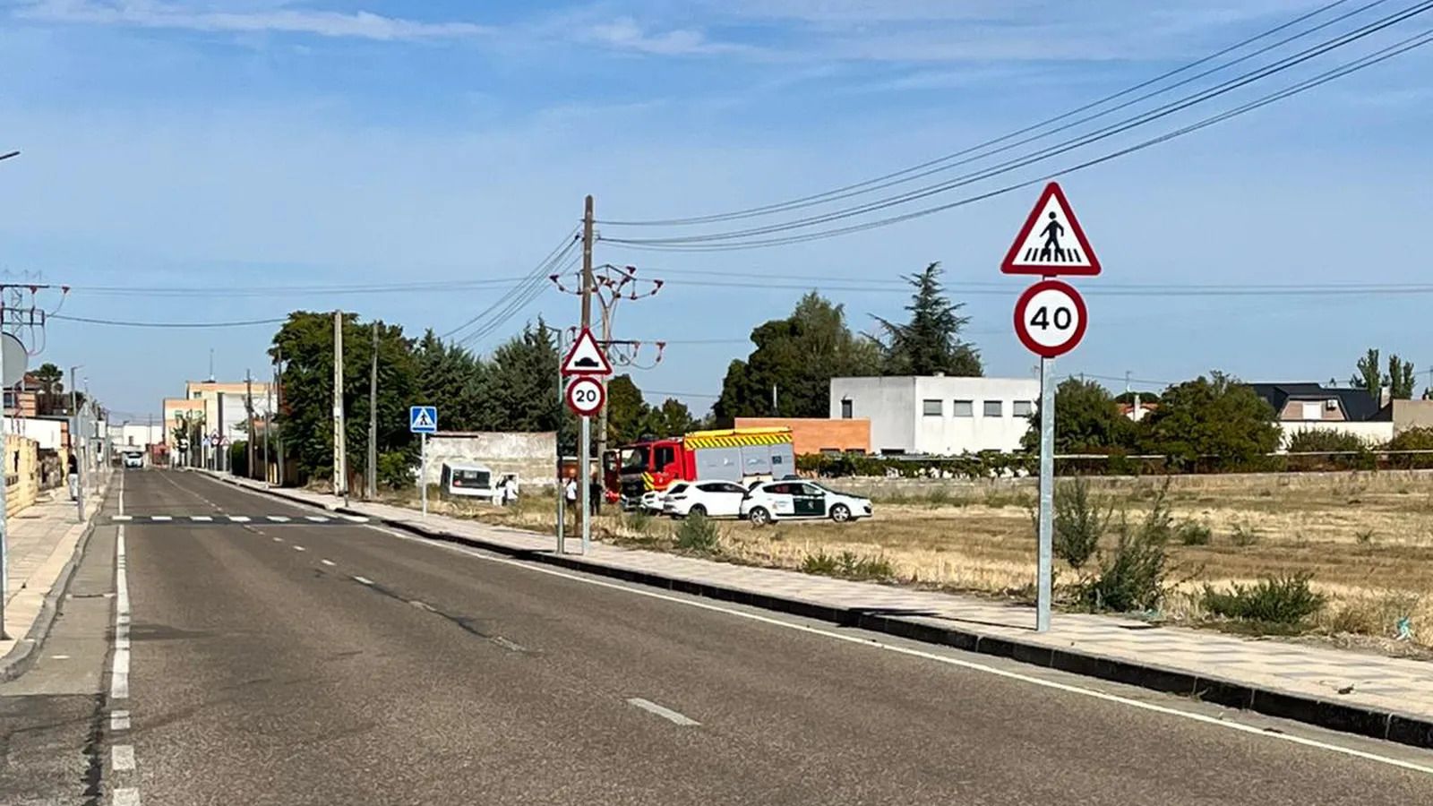 Atendida una persona tras electrocutarse en un poste de la luz en Morales del Vino