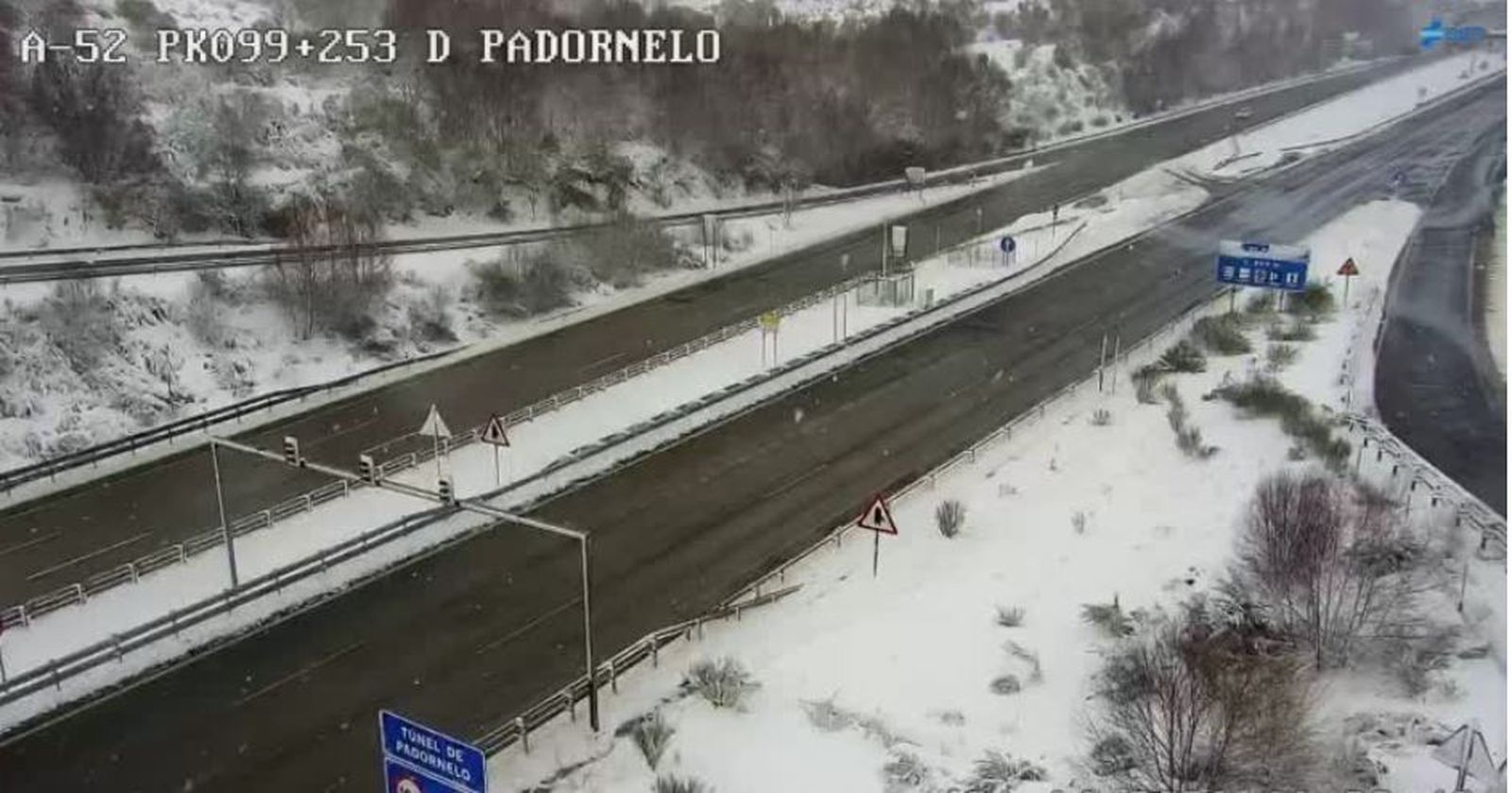 Estado carreteras nieve Zamora