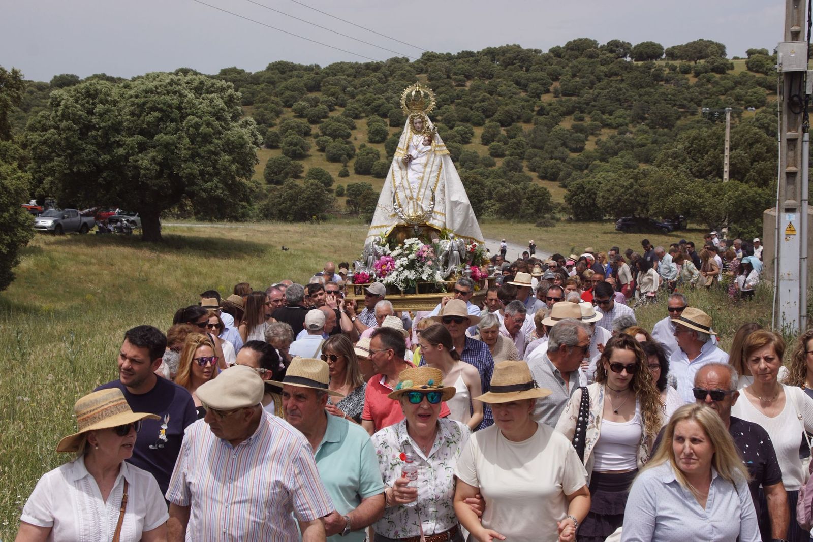 Valdejimena sale a los campos en su romería para honrar a su patrona