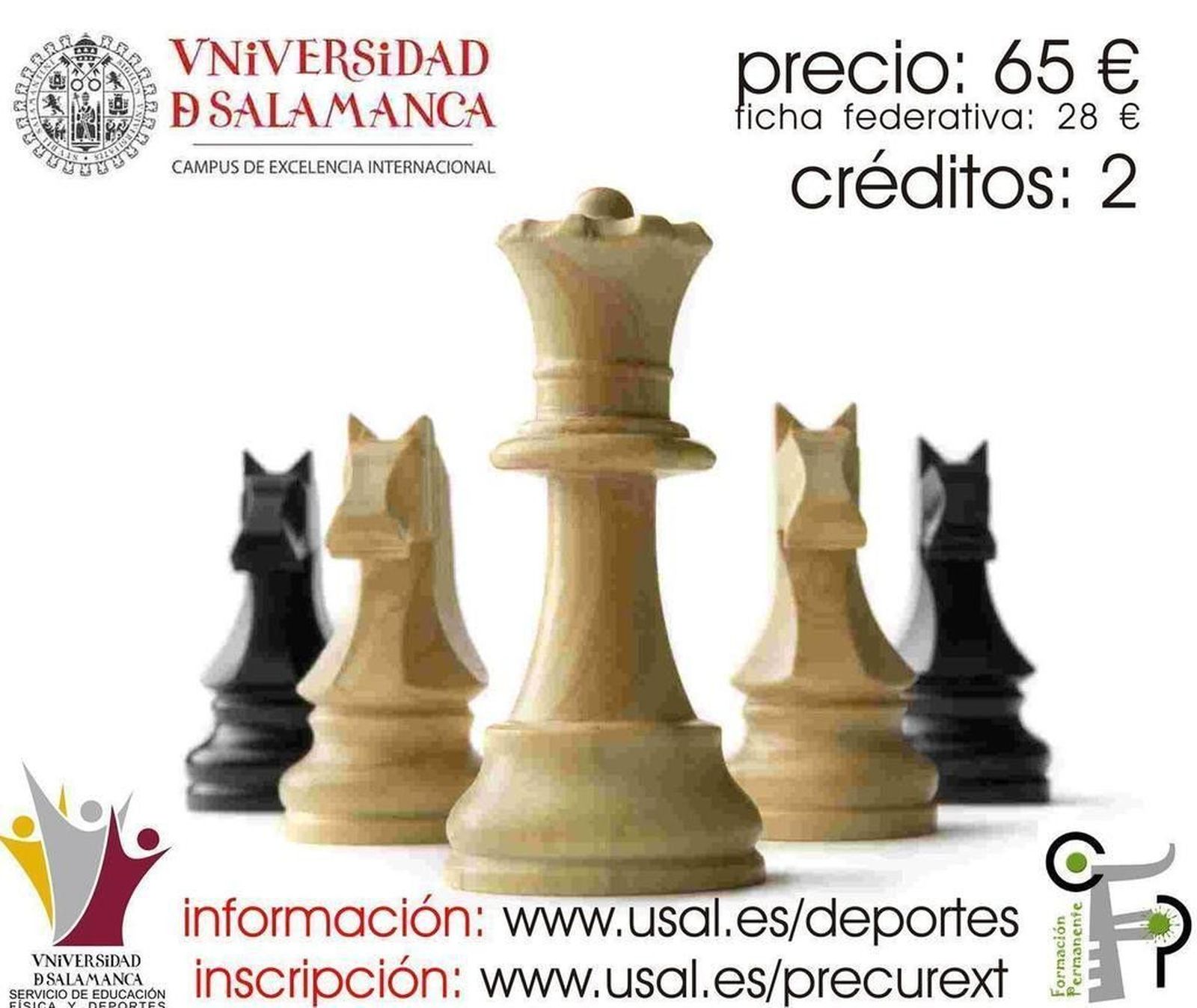 La Universidad oferta el curso de monitor de ajedrez