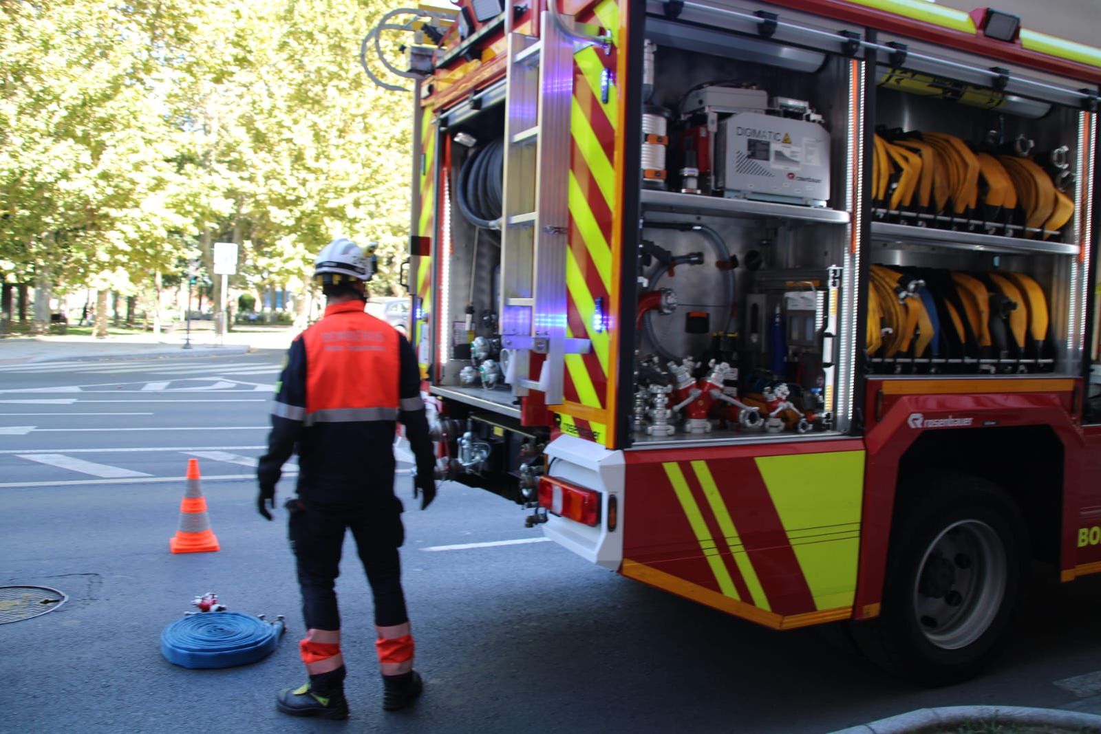 Despligue de los bomberos por una mala combustión en una caldera en Salamanca