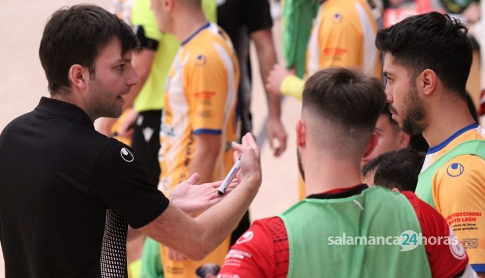 Marcos Vara, durante el encuentro. FOTO: Salamanca24horas