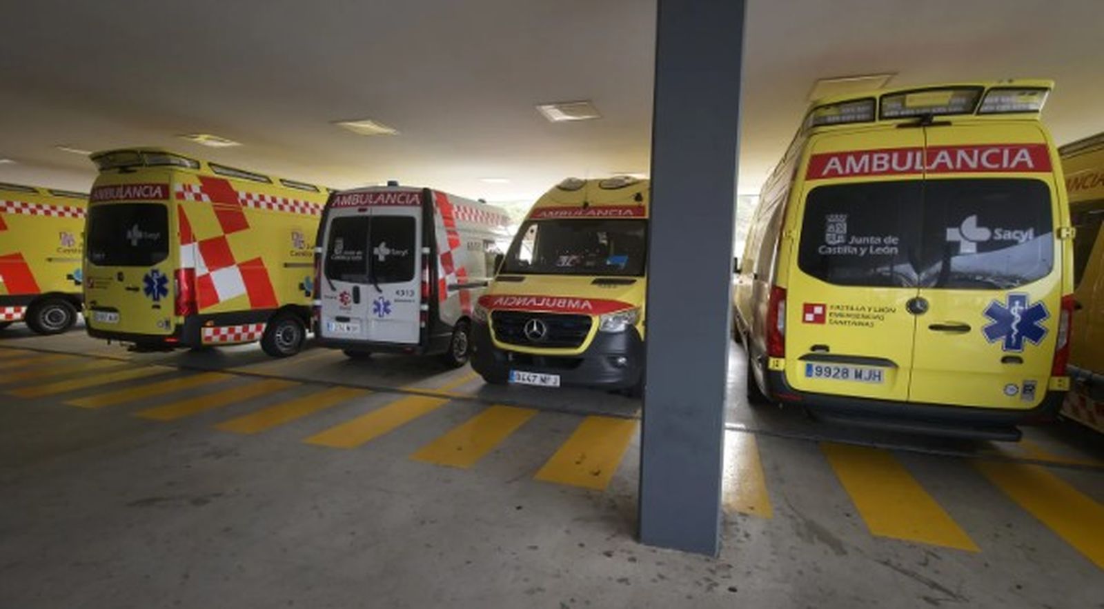 Ambulancias, urgencias hospital de Salamanca