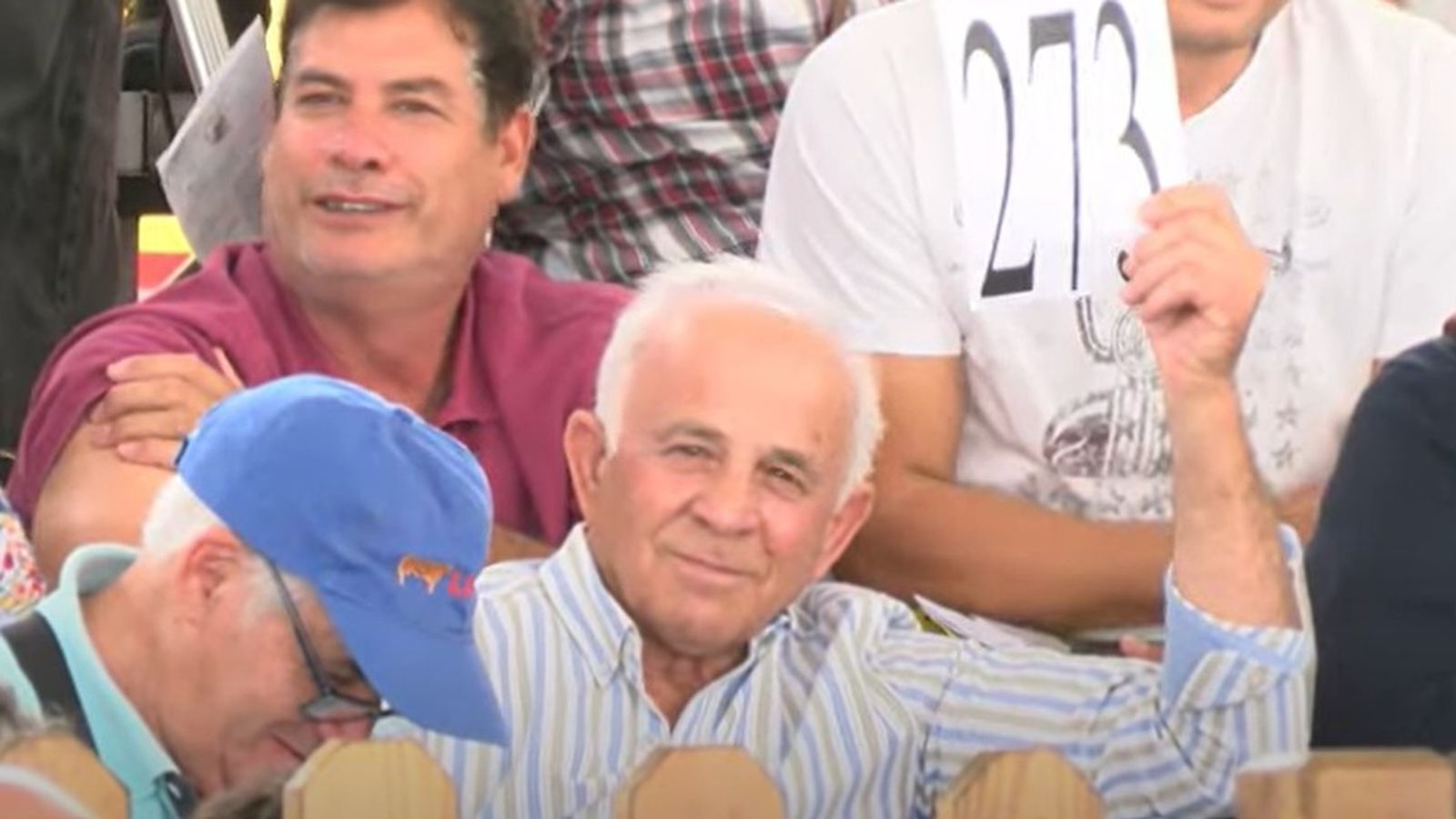 Subasta de Limusín en la feria agropecuaria comprador Urdangarín