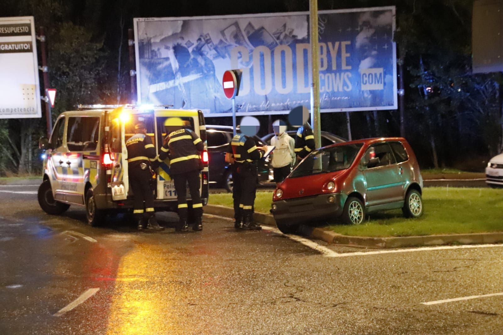 Accidente glorieta de la Ciudad de Brujas
