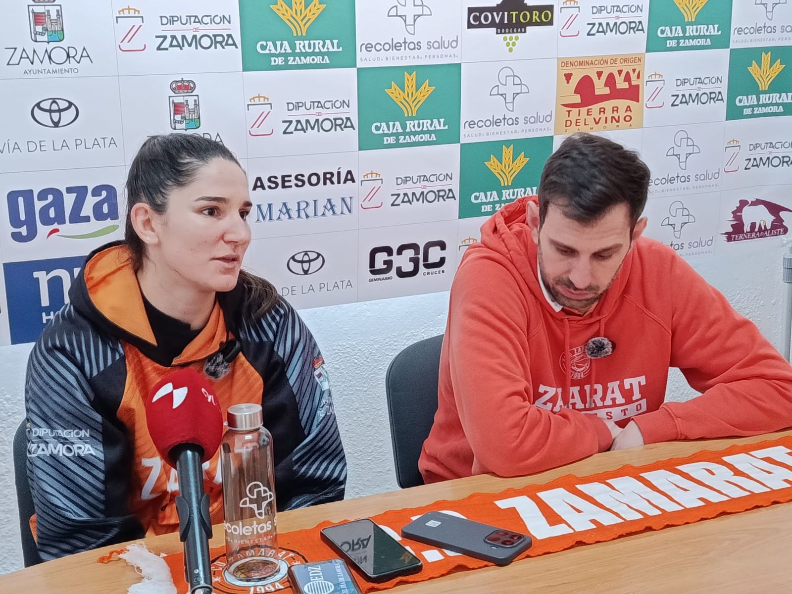 Ana Tainta en rueda de prensa previa al partido Bosonit Unibasket