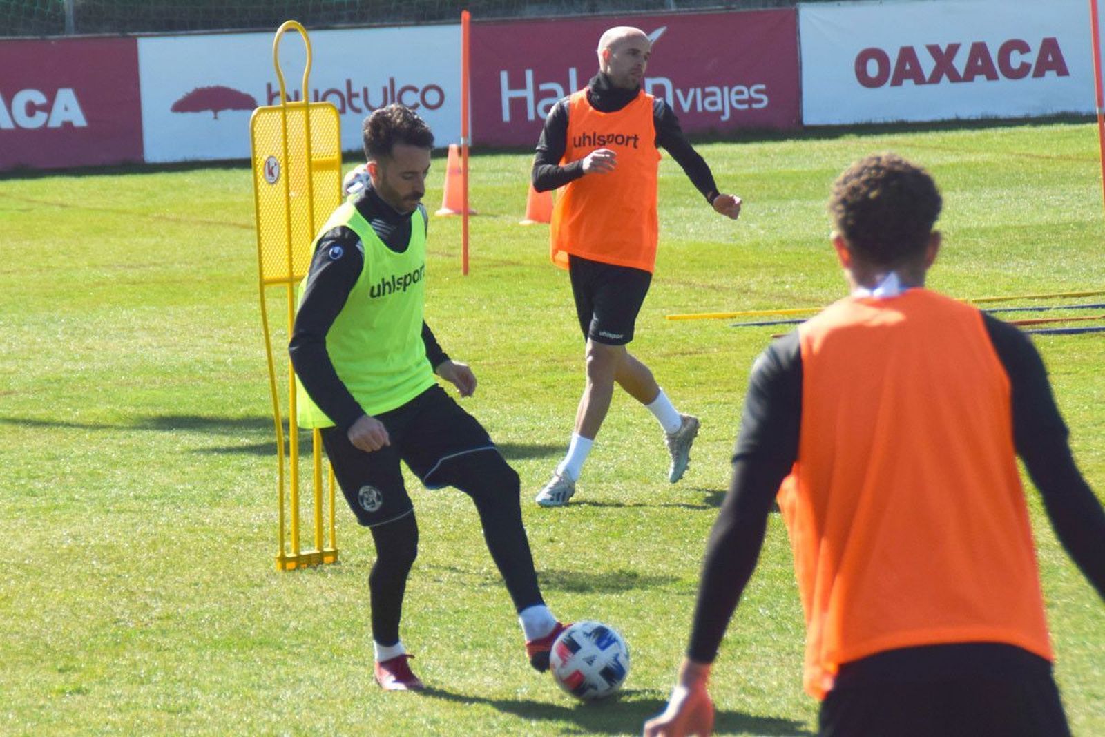 Álex Menéndez, en un entrenamiento con el Zamora / FOTO ZAMORA24HORAS.COM
