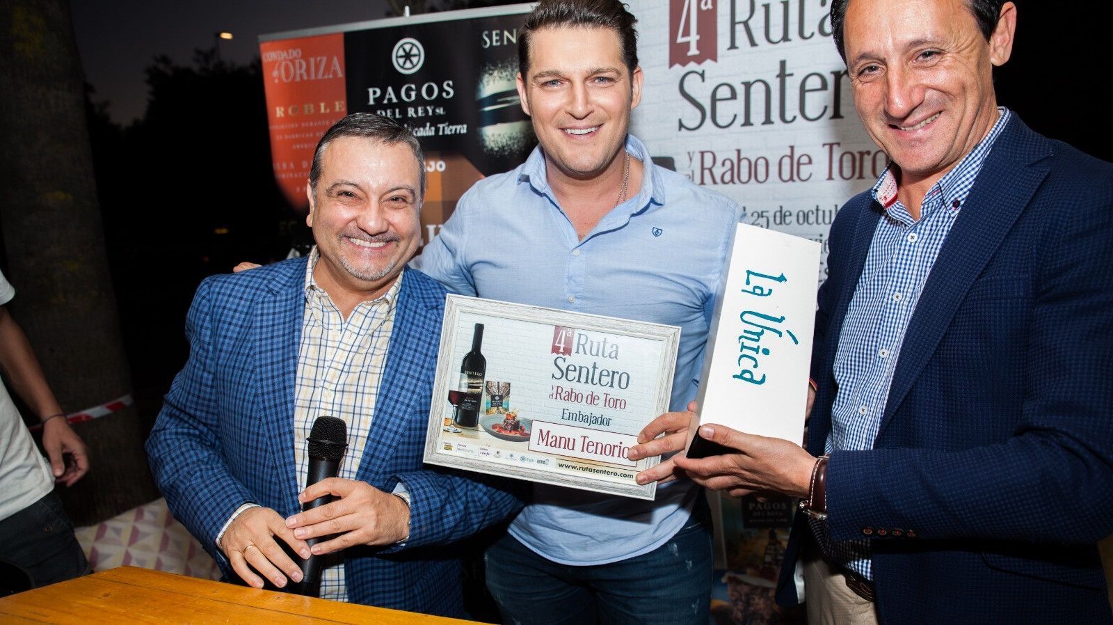 Manu tenorio, Rafa Martinez y N Sandoval en presentacion