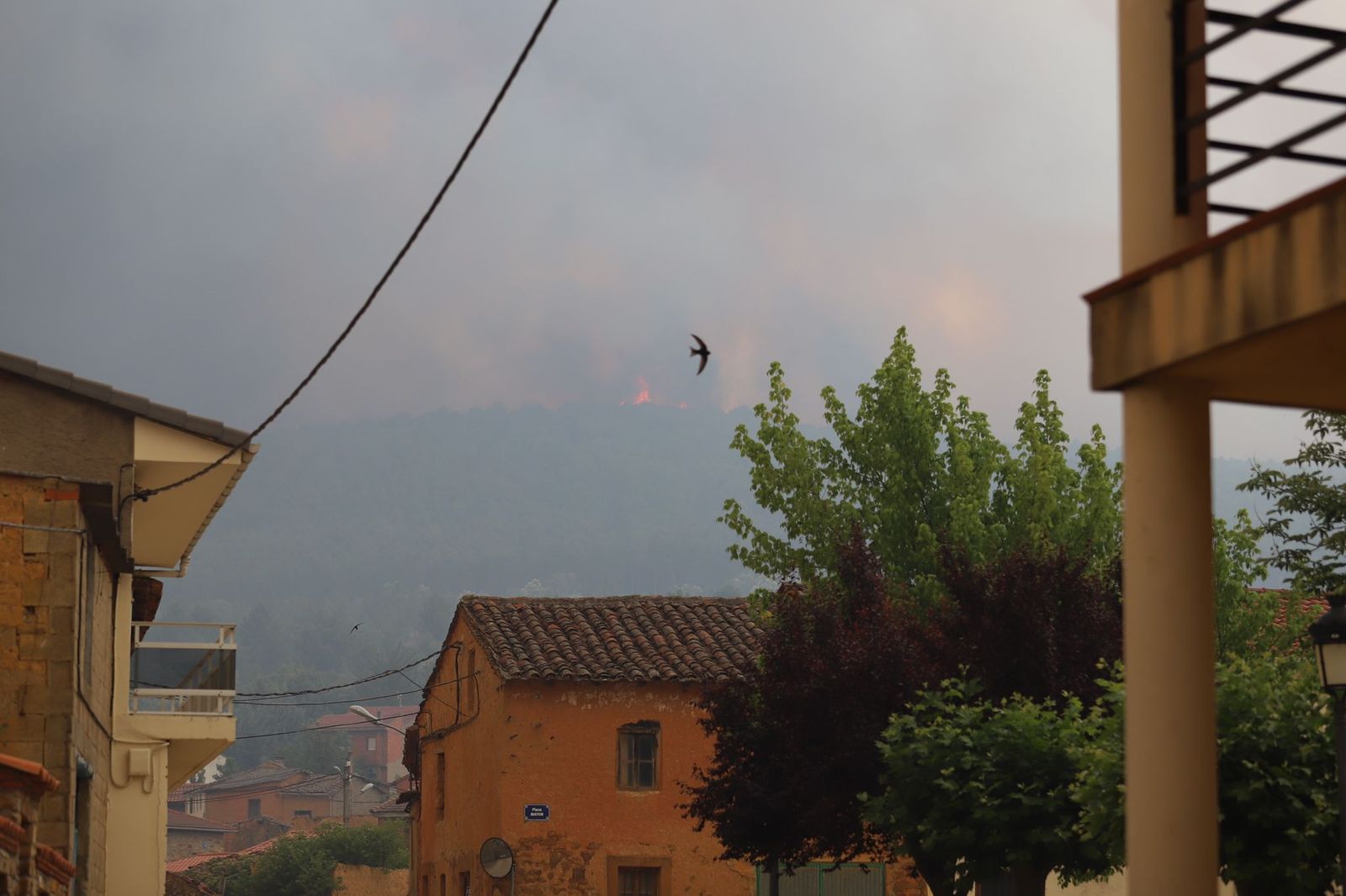 Incendio en la Sierra de la Culebra. Foto: María Lorenzo