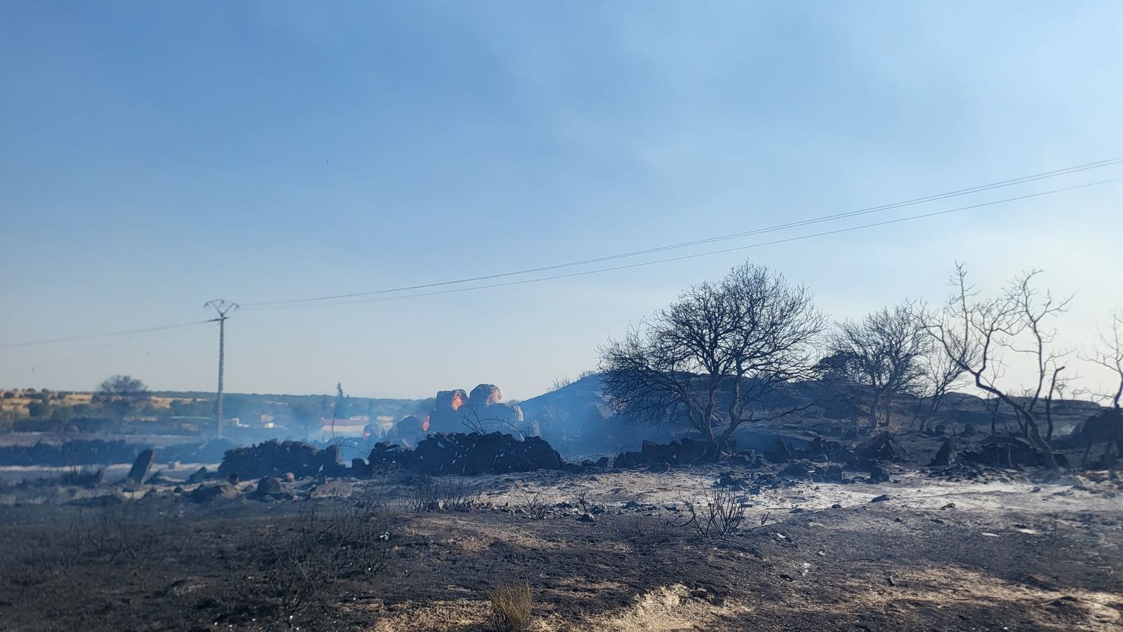 El municipio de Cipérez afectado por el incendio