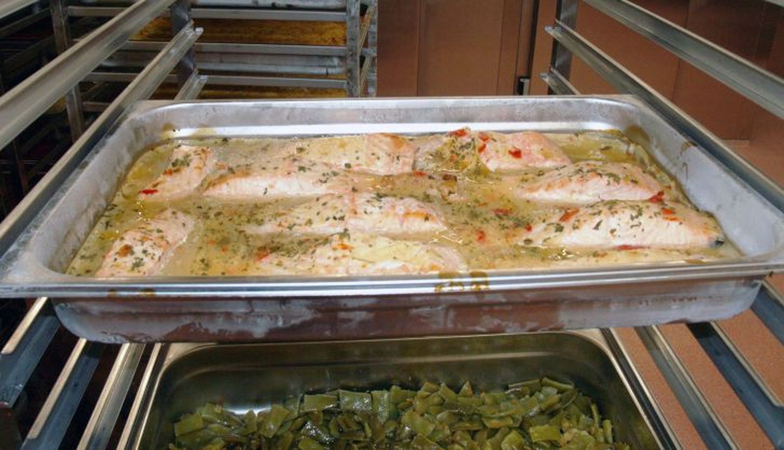 Uno de los platos realizados en la cocina del nuevo hospital