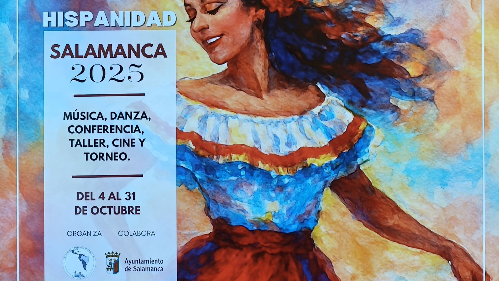 Cartel de la Hispanidad en Salamanca 2025