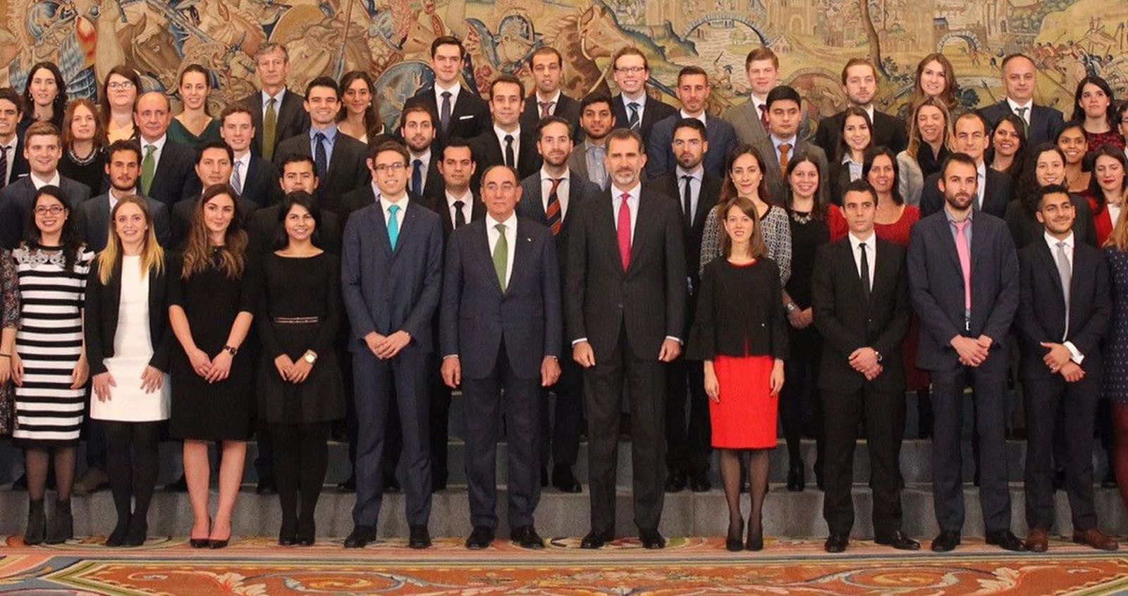 2017 12 12 Audiencia en La Zarzuela a becados de Iberdrola con Ignacio G...