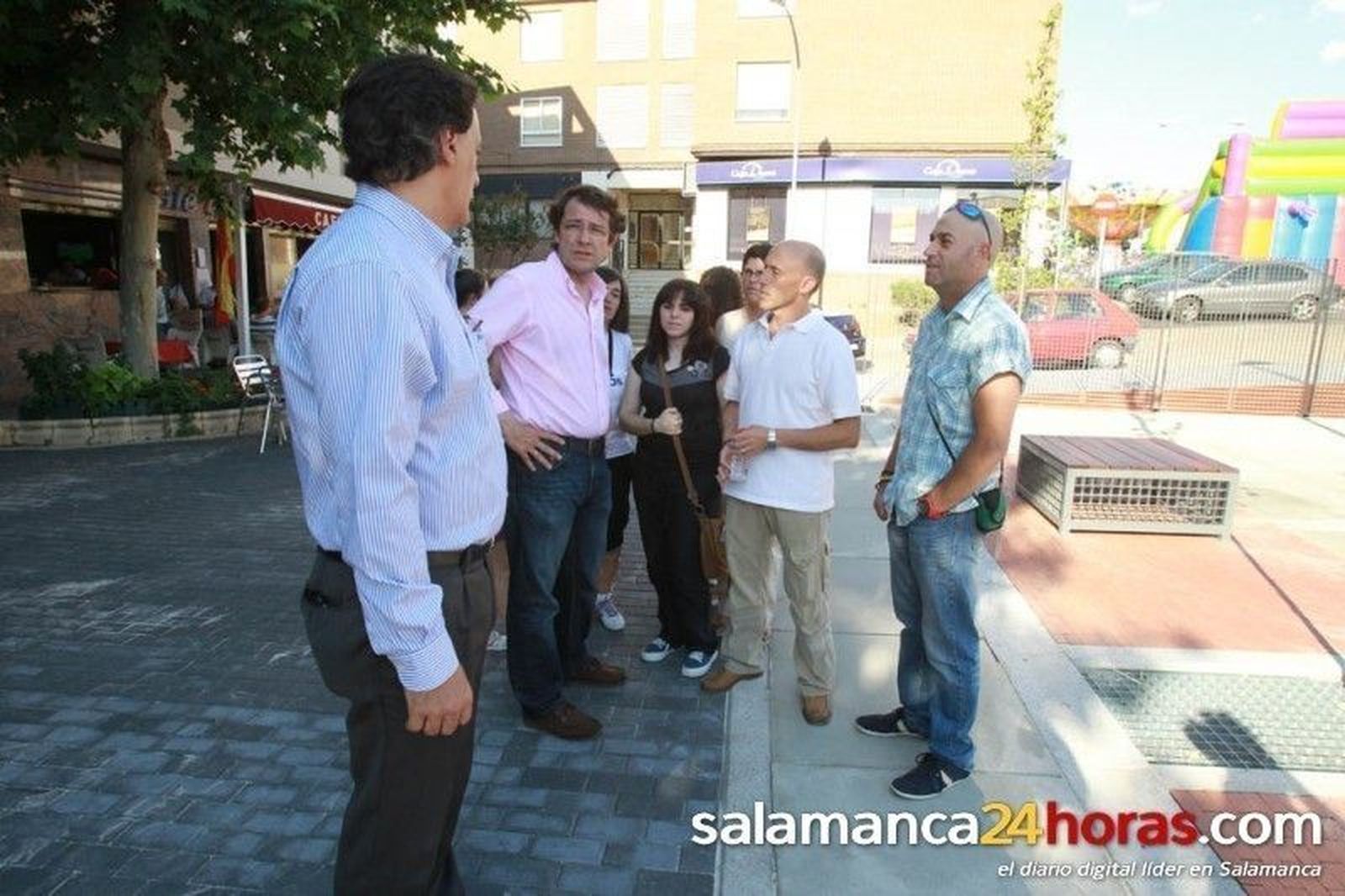 Visita del alcalde a Tejares