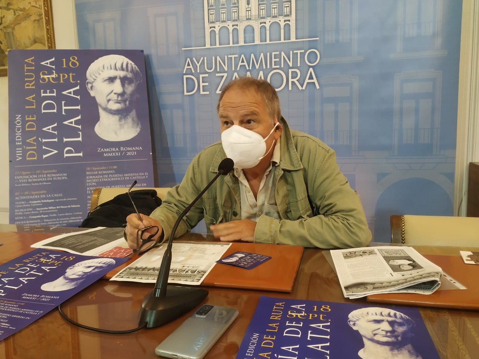 Christoph Strieder durante la presentación de las actividades