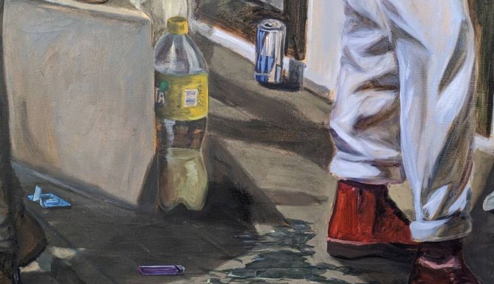 La suciedad y el alcohol representan la degeneración y algunos de los vicios de la sociedad